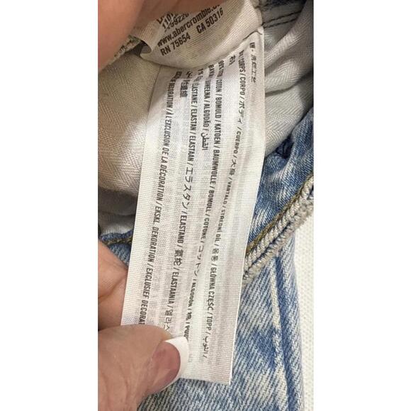 Abercrombie & Fitch The '90s Relaxed High Rise Curve Love Jeans Size 27 4XS - Picture 9 of 12